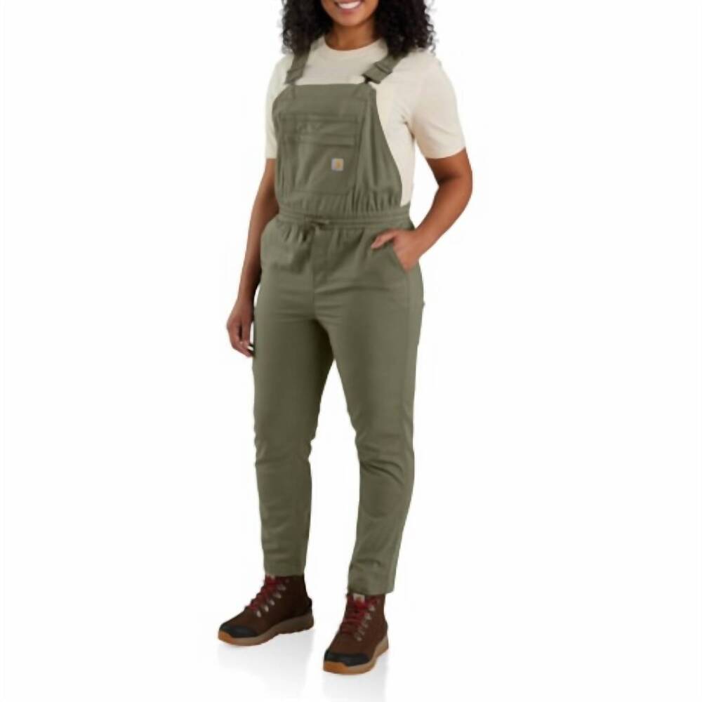 NEW CARHARTT force ripstop bib overall in dusty olive
